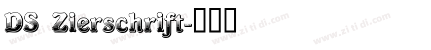DS Zierschrift字体转换